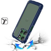 For Moto G Power 2025 Case w/ Metal Buttons Raised Camera Lip + Tempered Glass