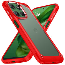 For Moto G Power 2025 Case w/ Metal Buttons Raised Camera Lip + Tempered Glass