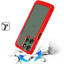 For Moto G Power 2025 Case w/ Metal Buttons Raised Camera Lip + Tempered Glass
