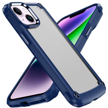For iPhone 13/14 Case with Metal Buttons and Raised Camera Lip +Tempered Glass