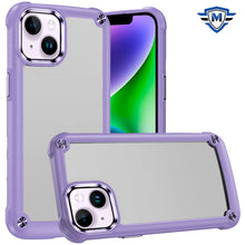 For iPhone 13/14 Case with Metal Buttons and Raised Camera Lip +Tempered Glass