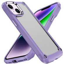 For iPhone 13/14 Case with Metal Buttons and Raised Camera Lip +Tempered Glass