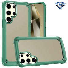 For Samsung Galaxy S24 Case Hybrid Cover w/ Metal Buttons and Raised Camera Lip