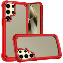 For Samsung Galaxy S24 Case Hybrid Cover w/ Metal Buttons and Raised Camera Lip