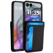 For Motorola Razr 2025/2024 Case Vegan Leather Luxury Wallet with Card Slots