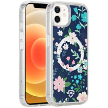 For iPhone 12/12 Pro Case Premium UV Design Magnetic Circle + Tempered Glass