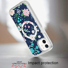 For iPhone 12/12 Pro Case Premium UV Design Magnetic Circle + Tempered Glass