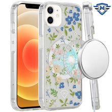 For iPhone 12/12 Pro Case Premium UV Design Magnetic Circle + Tempered Glass
