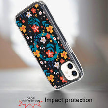 For iPhone 12/12 Pro Case Premium UV Design Magnetic Circle + Tempered Glass