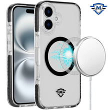 For iPhone 16 6.1inch Case Premium Shockproof Magnetic Circle + Tempered Glass