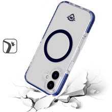 For iPhone 16 6.1inch Case Premium Shockproof Magnetic Circle + Tempered Glass
