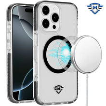 For iPhone 16 Pro 6.3in Case Premium Shockproof Magnetic Circle + Tempered Glass