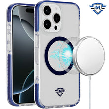 For iPhone 16 Pro 6.3in Case Premium Shockproof Magnetic Circle + Tempered Glass