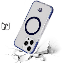 For iPhone 16 Pro 6.3in Case Premium Shockproof Magnetic Circle + Tempered Glass