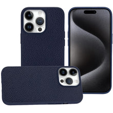 For iPhone 15 PLUS Case appleskin PU Leather Magnetic Charging +2 Tempered Glass