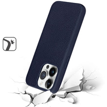 For iPhone 15 PLUS Case appleskin PU Leather Magnetic Charging +2 Tempered Glass