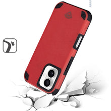 For iPhone 16 6.1inch Case Heavy-Duty Shockproof Magnetic Circle +Tempered Glass