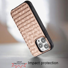 For iPhone 15 Pro Max Case Bubble Design Magnetic Circle + 2 Tempered Glass