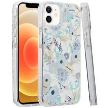For iPhone 12/12 Pro Case Premium IMD Design w/ Magnetic Circle + Tempered Glass