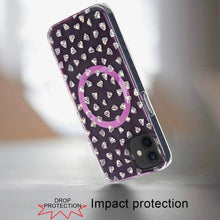 For iPhone 12/12 Pro Case Premium IMD Design w/ Magnetic Circle + Tempered Glass