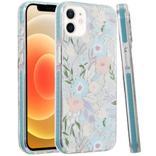 For iPhone 12/12 Pro Case Premium IMD Design w/ Magnetic Circle + Tempered Glass