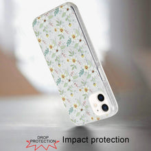 For iPhone 12/12 Pro Case Premium IMD Design w/ Magnetic Circle + Tempered Glass