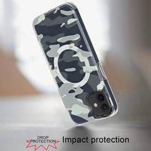 For iPhone 12/12 Pro Case Premium IMD Design w/ Magnetic Circle + Tempered Glass