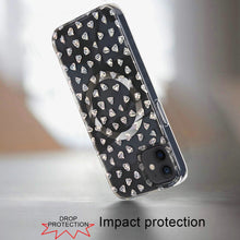 For iPhone 12/12 Pro Case Premium IMD Design w/ Magnetic Circle + Tempered Glass