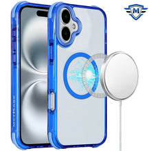 For iPhone 16 6.1inch Case Shockproof Corners w/ Magnetic Circle +Tempered Glass