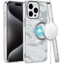 For iPhone 15 Pro Max Case Magnet Circle Premium Print Design + 2 Tempered Glass