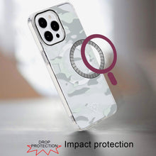 For iPhone 15 Pro Max Case Magnet Circle Premium Print Design + 2 Tempered Glass