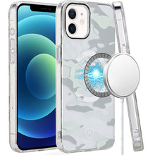 For iPhone 12/12 Pro Case Magnetic Circle Premium Print Design + Tempered Glass