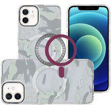For iPhone 12/12 Pro Case Magnetic Circle Premium Print Design + Tempered Glass