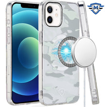 For iPhone 12/12 Pro Case Magnetic Circle Premium Print Design + Tempered Glass