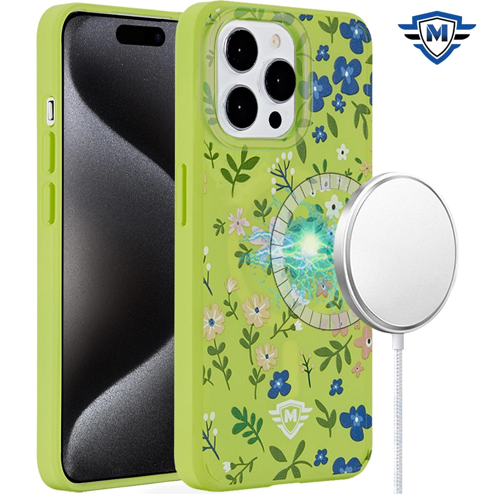 For iPhone 15 Pro Max Case Magnetic Circle Eco-Friendly GRS + 2 Tempered Glass