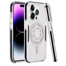 For iPhone 11 6.1 in. Case Rugged Magnetic Circle No Fade Cover + Tempered Glass