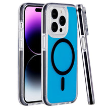 For iPhone 15 Pro Max Case Rugged Magnetic Circle No Fade + 2 Tempered Glass