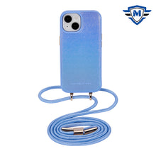 For iPhone 15 Case PU Leather Fashion Neck Lanyard Cover + 2 Tempered Glass