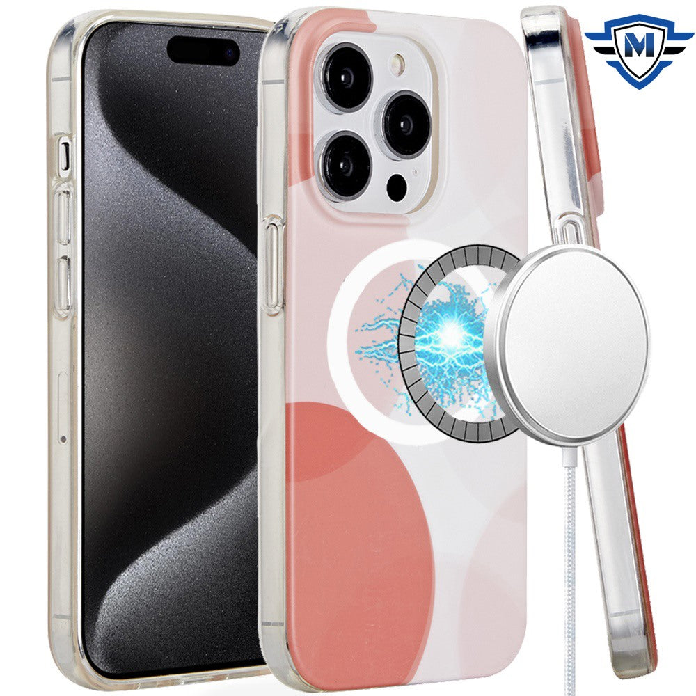 For iPhone 15 Pro Max Case Design Eco-Friendly Magnetic Circle +2 Tempered Glass