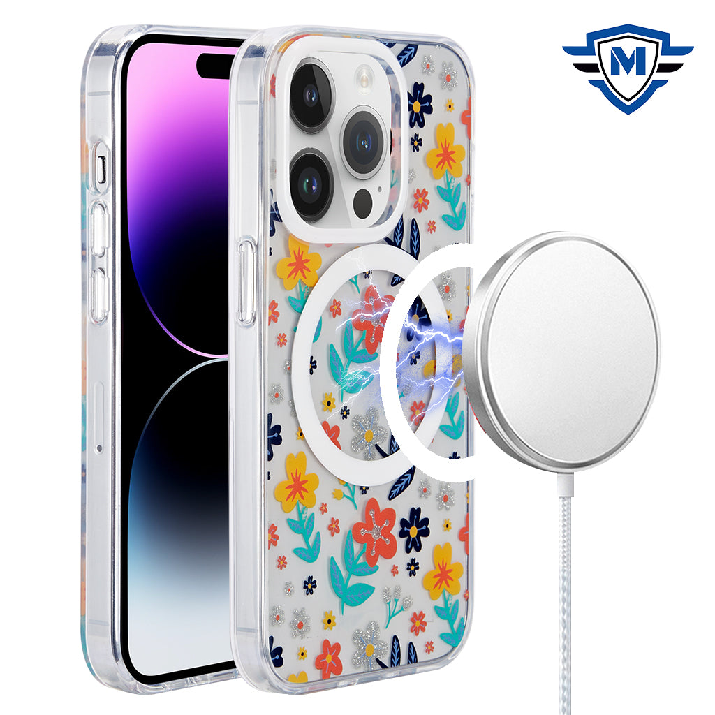 For iPhone 12/12 Pro Case Design Rugged Hybrid Magnetic Charging +Tempered Glass