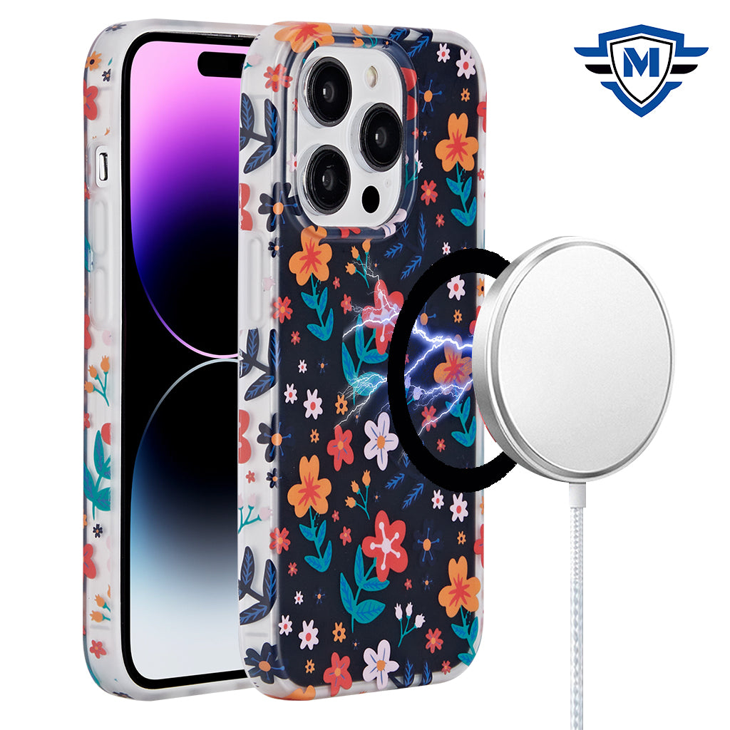 For iPhone 12/12 Pro Case Design Rugged Hybrid Magnetic Charging +Tempered Glass