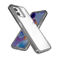 For Boost Celero 5G SC 2024 Case Textured Grip Sides Clear Back + Tempered Glass