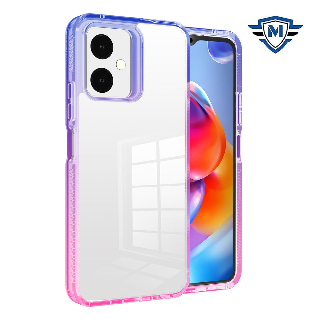 For Boost Celero 5G SC 2024 Case Grip Sides Gradient Color + Tempered Glass