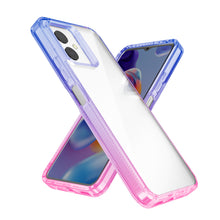 For Boost Celero 5G SC 2024 Case Grip Sides Gradient Color + Tempered Glass
