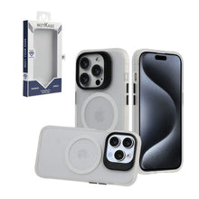 For iPhone 15 PRO Case Raised Bezel Frosted Magnetic Charging + 2 Tempered Glass