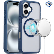 For iPhone 16 Plus 6.7in Case Magnetic Circle Premium Protection +Tempered Glass