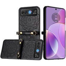 For Motorola Razr 2025/2024 Case Luxury Embossed Design Vegan Leather Cover