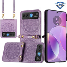For Motorola Razr 2025/2024 Case Luxury Embossed Design Vegan Leather Cover