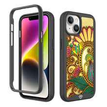 For iPhone 15 Case No Fade Print Design Shockproof Cover + 2 Tempered Glass