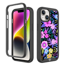 For iPhone 15 PLUS Case No Fade Print Design Shockproof Cover + 2 Tempered Glass